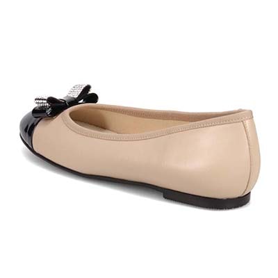 マドラス madras 特許 リカバリーメタインソール搭載　幅広いスタイリングに華やぎをもたらす万能バレーシューズ　MAL9120MT BLACK/BEIGE 23.0