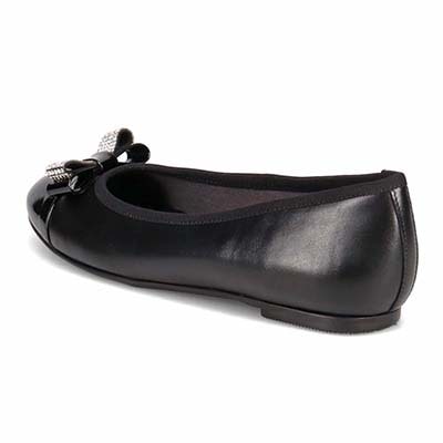 マドラス madras 特許 リカバリーメタインソール搭載　幅広いスタイリングに華やぎをもたらす万能バレエシューズ　MAL9120MT BLACK 23.0