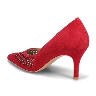 マドラス madras 特許 リカバリーメタインソール搭載 7cmヒール デザインパンプス　MAL9122MT RED-SILKY 23.0