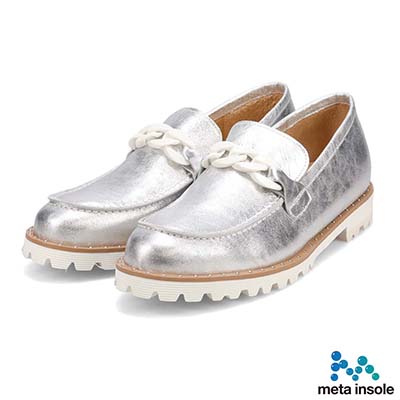 マドラス madras 特許 リカバリーメタインソール搭載　上質できちんと感のあり足元が華やぐビットローファー　MAL9127MT SILVER 23.0