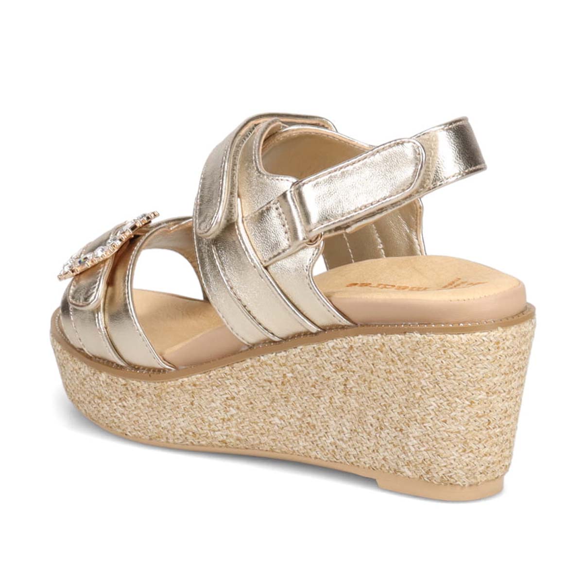 マドラス madras リカバリーmetaインソール搭載　スタイルアップ厚底サンダル　MAL9160MT GOLD M(23.5cm相当)