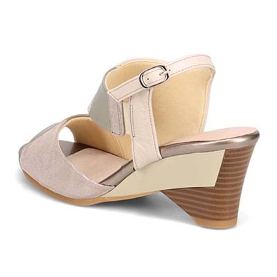 ミッシーデミッシー missy des missy カラーブロック ウエッジサンダル　MMD3641 BEIGE 23.0