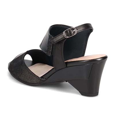 ミッシーデミッシー missy des missy カラーブロック ウエッジサンダル　MMD3641 BLACK 23.0