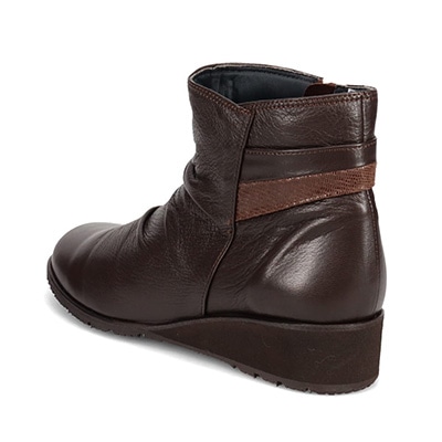 【防滑ソールタイプ】ミッシー デ ミッシー missy des missy しっとり＆ソフトな牛革を使用した  カジュアルショートブーツ MMD4630AH D-BROWN 23.0