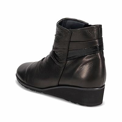 ミッシーデミッシー missy des missy しっとり＆ソフトな牛革を使用した  カジュアルブーツ  MMD4630A BLACK 23.0