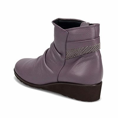 ミッシーデミッシー missy des missy しっとり＆ソフトな牛革を使用した  カジュアルブーツ  MMD4630A PURPLE 23.0