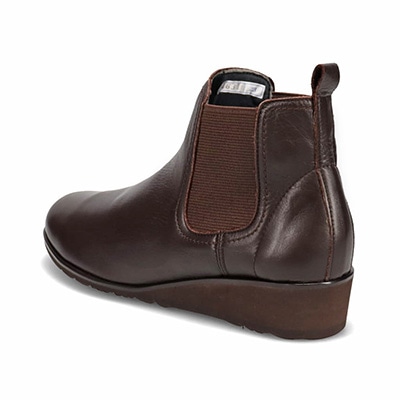 【抗菌加工】ミッシー デ ミッシー missy des missy しっとり＆ソフトなさわり心地が特徴の牛革を使用した ショート丈 サイドゴアブーツ  MMD4631A D-BROWN 23.0