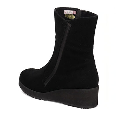 【防滑ソールタイプ】ミッシー デ ミッシー missy des missy 軽量カジュアルショートブーツ　MMD4634H BLACK-SILKY 23.0