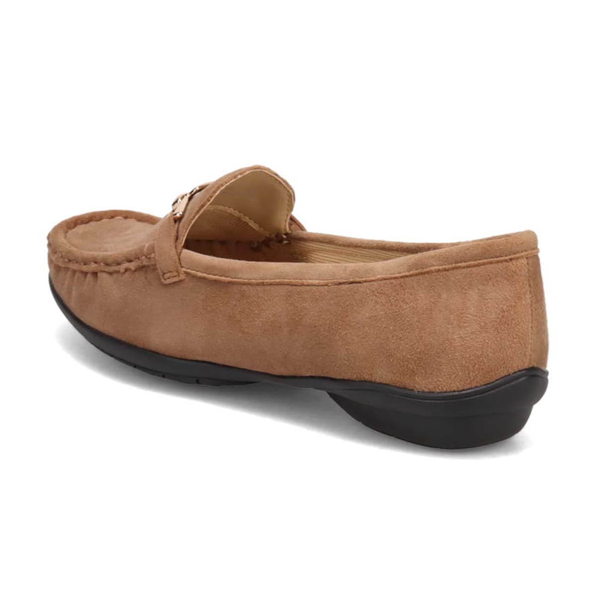 ミッシー デ ミッシー missy des missy 足入れの良いスクエアトゥ・モカデザイン  ローヒール カジュアルシューズ MMD7500 OAK-SILKY 23.0