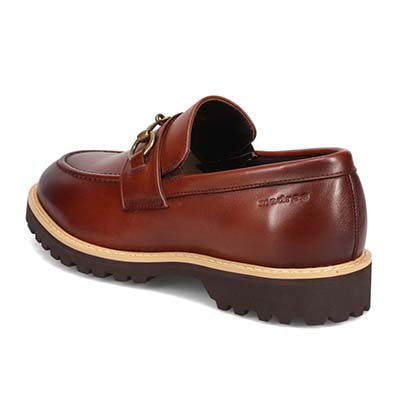 【ウィメンズサイズ】マドラス madras 特許 リカバリーメタインソール搭載シューズ  ビット金具付きスリッポンカジュアルシューズ　MS654MT D-BROWN 23.0
