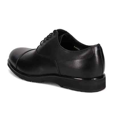 【GORE-TEX】madras Walk「Recovery Shiatsu Insole」搭載　指圧効果により血行をよくする。ゴアテックス搭載   防滑  幅広4E  ラウンド 内羽根ストレートチップドレスカジュアルシューズ　MW7413HR BLACK 25.0