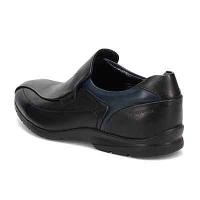 【GORE-TEX】マドラスウォーク madras Walk 「Recovery Shiatsu Insole」搭載で指圧効果により血行をよくする。　全天候快適なゴアテックススリッポン・カジュアルシューズ　MW7702R BLACK/NAVY 25.0