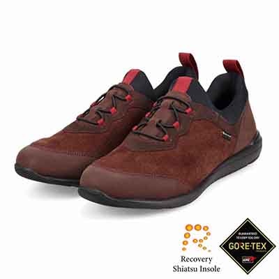 【GORE-TEX】マドラスウォーク madras Walk 「Recovery Shiatsu Insole」搭載　指圧効果により血行をよくする。 通勤快適  トラベルウォーキングにもお勧め！ 疲れない快適軽量 ゴアテックススニーカー  MWL1004SR D-BROWN-SILKY 23.0