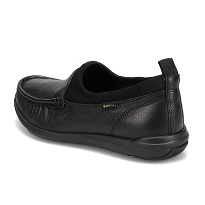 【GORE-TEX】マドラスウォーク madras Walk 「Recovery Shiatsu Insole」搭載で指圧効果により血行をよくする。ゴアテックス・モカシンスリッポンシューズ　MWL1021R BLACK 23.0