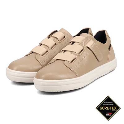 【GORE-TEX】マドラスウォーク madras Walk  より足馴染みの良い革にグレードアップ　ベルテッドスニーカー  MWL1027 BEIGE 23.0