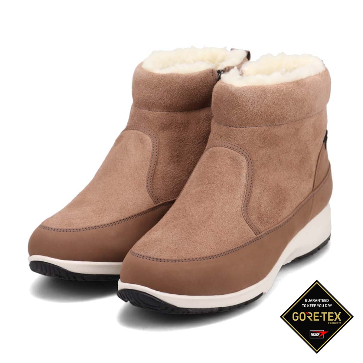 【GORE-TEX】マドラスウォーク madras Walk   ムートン調カジュアルブーツ  MWL1028 OAK 23.0