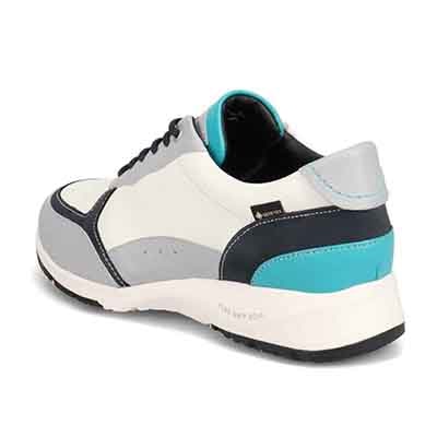【GORE-TEX】 マドラスウォーク madras Walk 旅行に最適 ウォーキングレザースニーカー　MWL1204 WHITE/GRAY 23.0