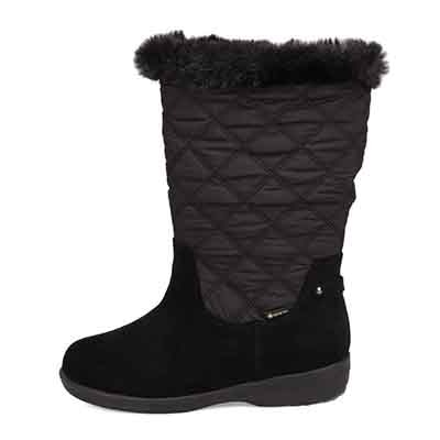 【GORE-TEX】マドラスウォーク madras Walk キルティングハーフ丈ファーブーツ MWL2232 BLACK 23.0