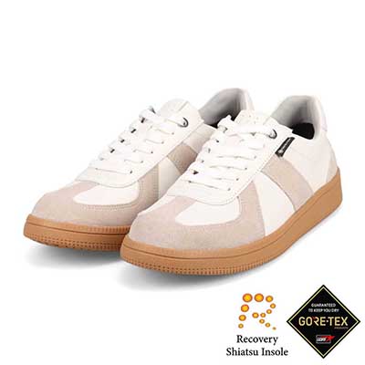 【GORE-TEX】 マドラスウォーク madras Walk 「Recovery Shiatsu Insole」搭載で指圧効果により血行を115％促進。  ジャーマントレーナー　MWL4008R WHITE 23.0