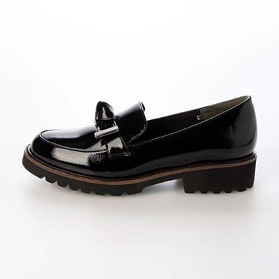 テーン tehen 高みえきれいめローファー　TN1792 BLACK-ENAMEL 23.0