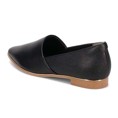 テーン tehen ベーシックフラットパンプス　TN1800 BLACK/C 23.0