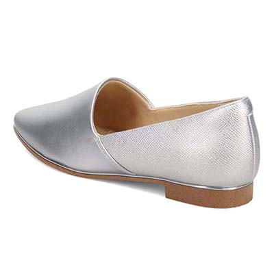 テーン tehen ベーシックフラットパンプス　TN1800 SILVER/C 23.0