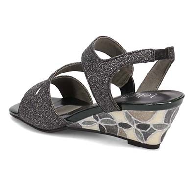 テーン tehen ステンドグラスウエッジヒールサンダル　TN1803 ETHANE-METALLIC 23.0