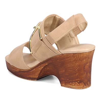 テーン tehen ボリューム感たっぷり♪きれいめカジュアルウェッジヒールサンダル　TN2303 OAK M　(23.0～23.5)