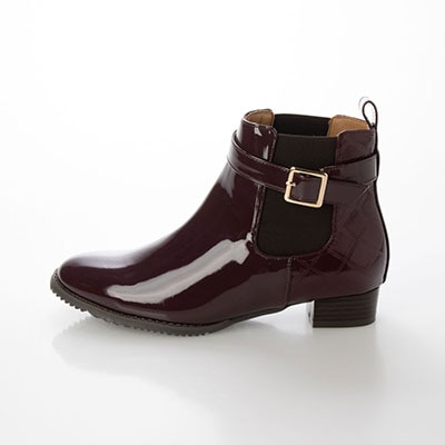 【撥水仕様】テーン tehen 雨の日も安心♪撥水サイドゴアブーツ　TN5002 WINE M　(23.0～23.5)