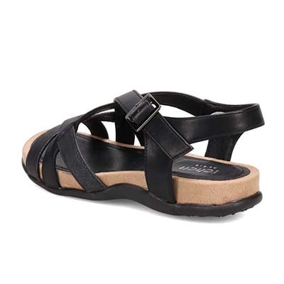 テーン tehen 夏の定番フットベッドフラットサンダル　TN5011 BLACK M　(23.0～23.5)