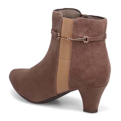 【撥水加工】テーン tehen  取り外し可能なベルト付きで2wayのデザインが楽しめる 金具付きショートブーツ　TN5012 BLACK 23.0