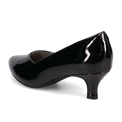 テーン tehen どんなシーンにも活躍できる 万能デザイン ベーシックパンプス TN5501 BLACK-ENAMEL2 23.0