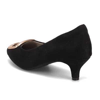 テーン tehen バックルモチーフ ベーシック パンプス TN5503 BLACK-SILKY 23.0