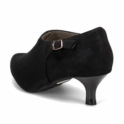 テーン tehen シンプルデザインで活躍間違いなし  バックル付きアーモンドトゥブーティ  TN5505 GRAY-SILKY 23.0