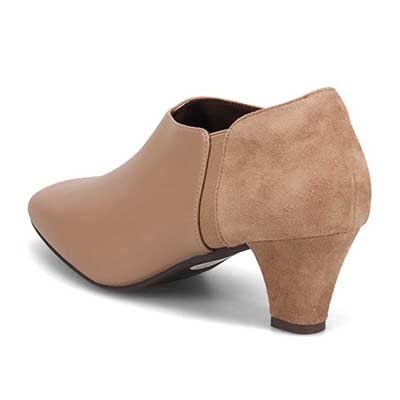 テーン tehen すっきりキレイ目サイドゴアブーティ　TN5508 D-BEIGE 23.0