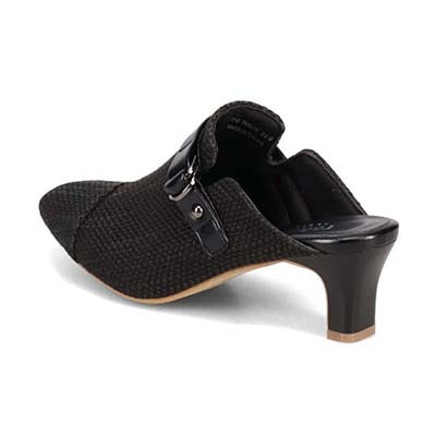 テーン tehen 不動の人気デザイン　スッと履けてきちんと見えるデザインミュール　TN5510 BLACK-TX 23.0