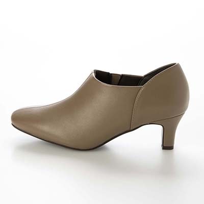 テーン tehen スクエアトゥ×5.5cmヒールで大人のきれいめスタイルに　すっきり美シルエットブーティ　TN5512 OAK 23.0