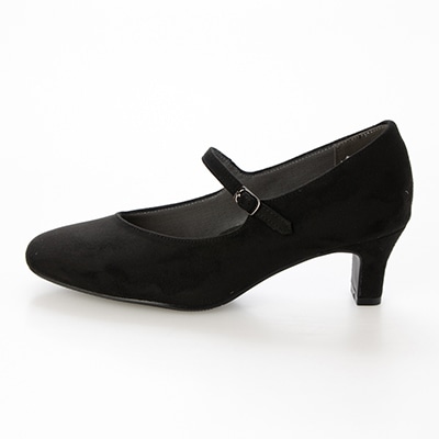 テーン tehen【脱げにくい】レディース パンプス メリージェーン 歩きやすい スクエアトゥ　TN5514 BLACK-SILKY 23.0