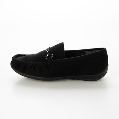 テーン tehen  足取り弾む ビット付きドライビングシューズ　TN5700 BLACK-SILKY 23.0