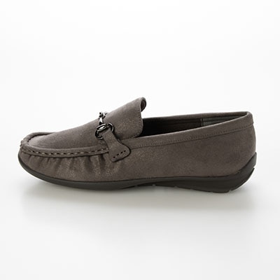 テーン tehen  足取り弾む ビット付きドライビングシューズ　TN5700 GRAY-SILKY 23.0