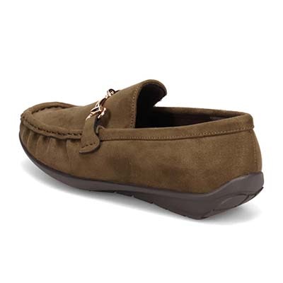 テーン tehen  足取り弾む ビット付きドライビングシューズ　TN5700 KHAKI-SILKY 23.0