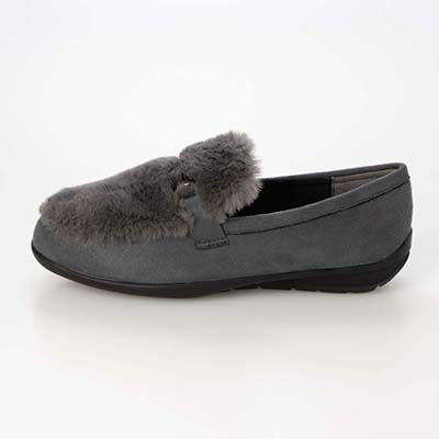 テーン tehen ビットとファー付きドライビングシューズ TN5704 GRAY 23.0