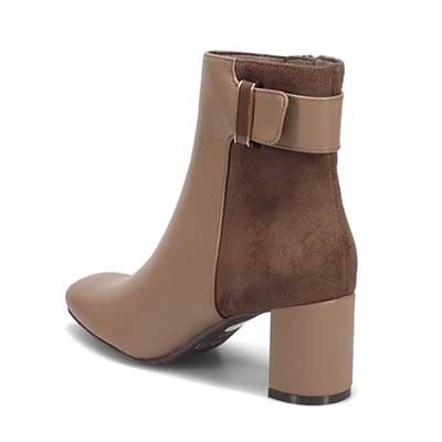 【撥水仕様】テーン tehen サイドの金具がポイント　キレイ目ショーツブーツ　TN6701 OAK-SILKY 23.0