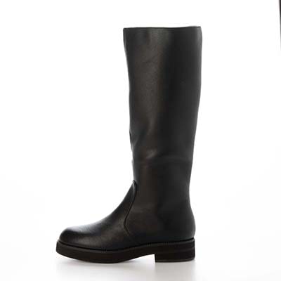 【撥水加工】テーン tehen  ソールビジューが華やかさをプラス  しなやか素材＆脚を美しく魅せるスマートシルエット  撥水ロングブーツ　TN6708 BLACK 23.0