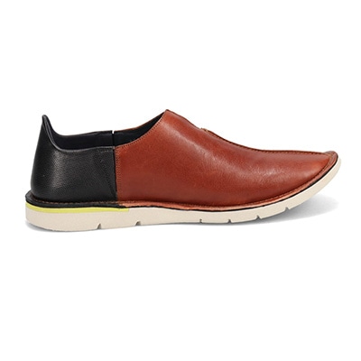 LANVIN en Bleu　プラットステッチダウン センターシーム・スリッポンシューズ　86454 D-GRAY 25.0