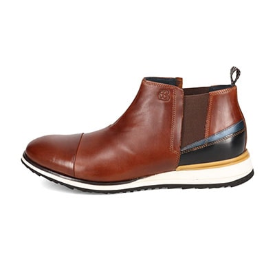 LANVIN en Bleu　スポーツMIX サイドゴアブーツ　86489 BROWN 25.0