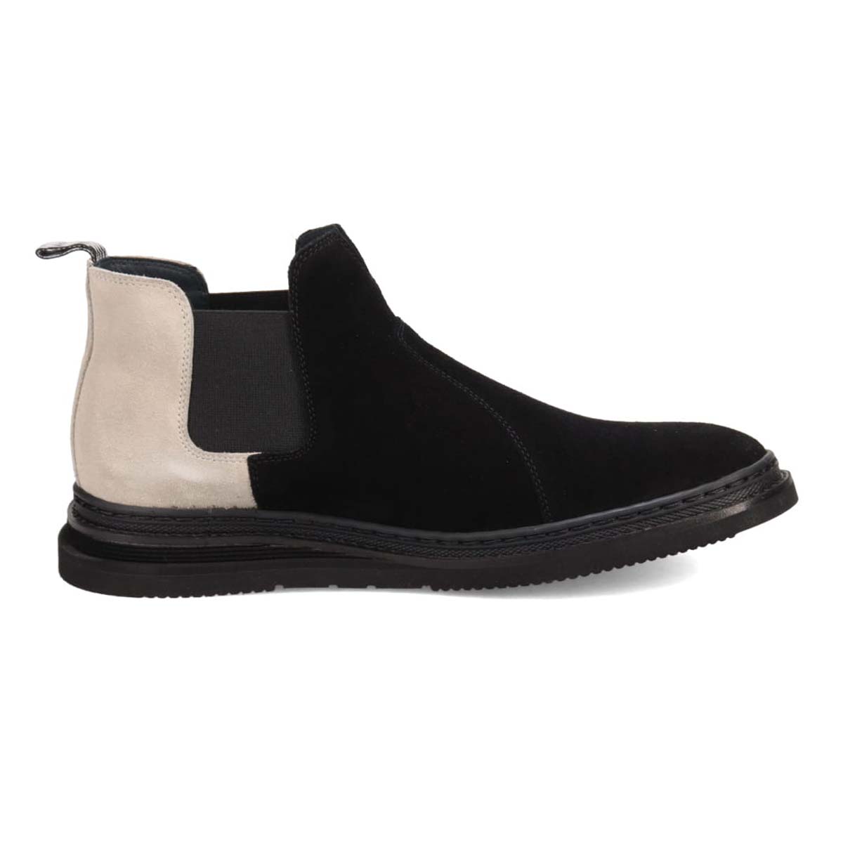 ランバンオンブルー LANVIN en Bleu  カラーコンビネーションサイドゴアブーツ　86556 BLACK 25.0