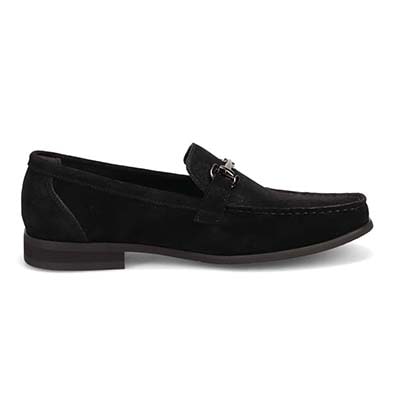 アビーロード ABBEY ROAD ビット金具付きスリッポンビジカジシューズ　AB9513 BLACK-SILKY 25.0