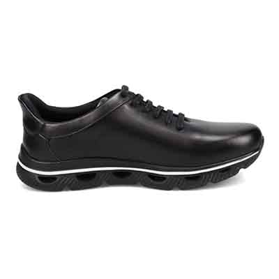 モデロ MODELLO 「Recovery Shiatsu Insole」搭載で指圧効果により血行をよくする。 レザースニーカー　DM3342R BLACK 25.0