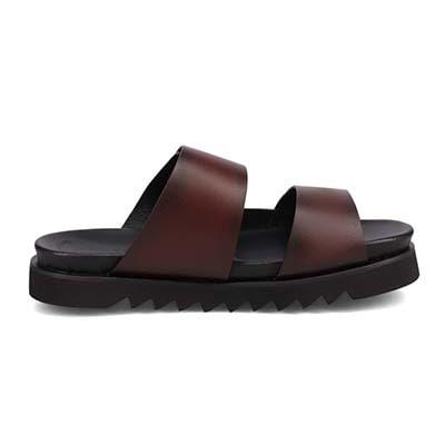 モデロ MODELLO 「リカバリーインソール」搭載で指圧効果により血行を115％促進。Recovery厚底サンダル　DM5320R D-BROWN M